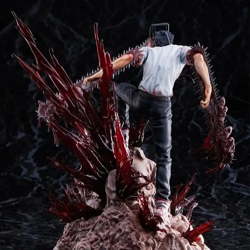 Figurine Denji - Chainsaw Man - 18cm de dos
