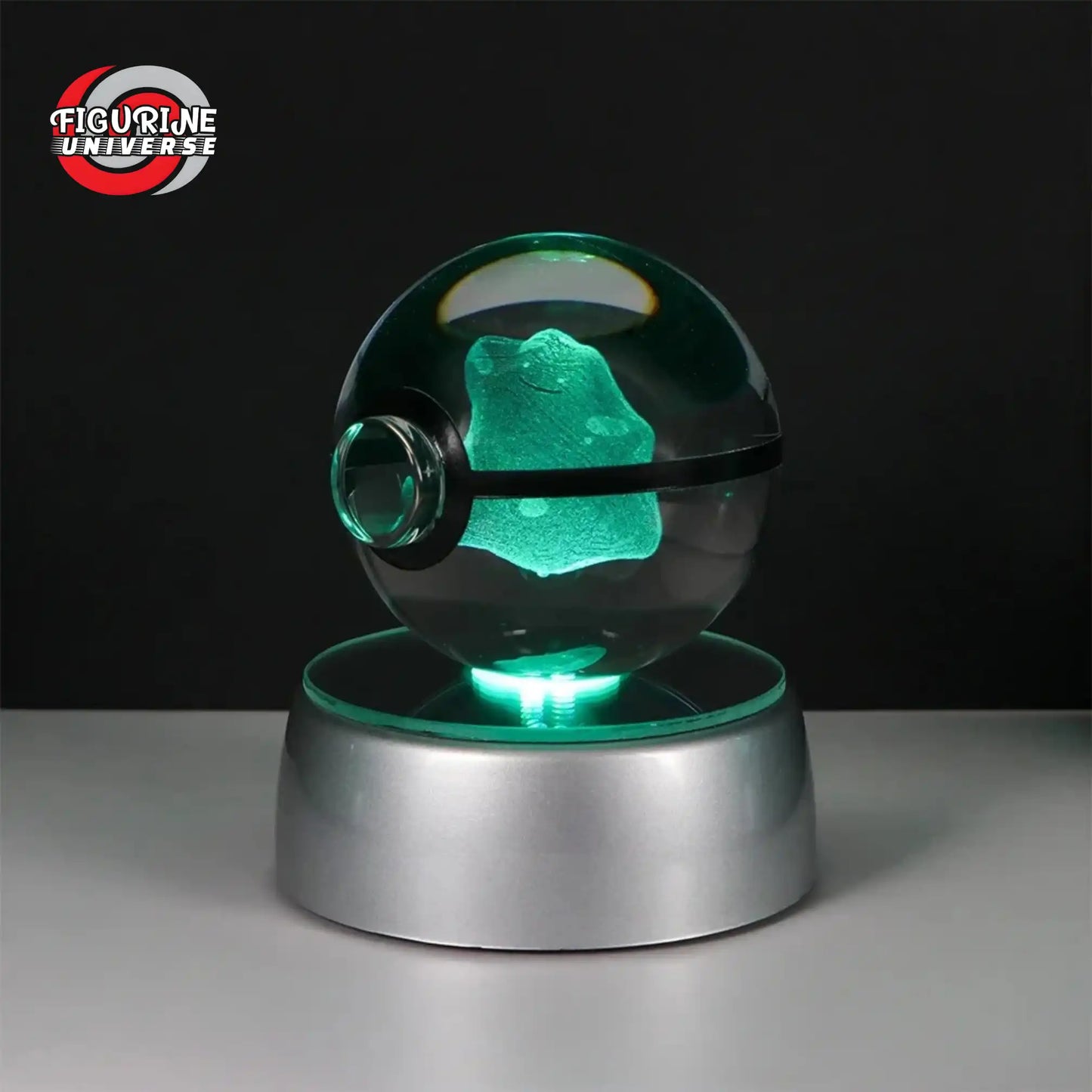 Poké Ball Cristal Métamorph + Socle LED - Pokémon™ - 50mm