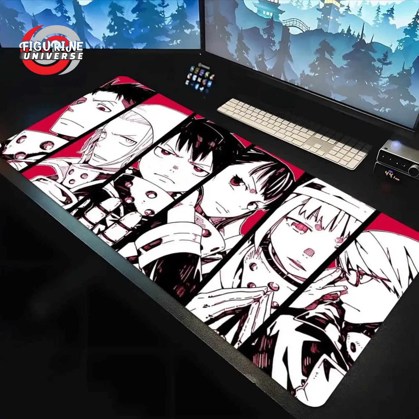 Tapis de Souris XXL Fire Squad - Fire Force™ - 700×300mm