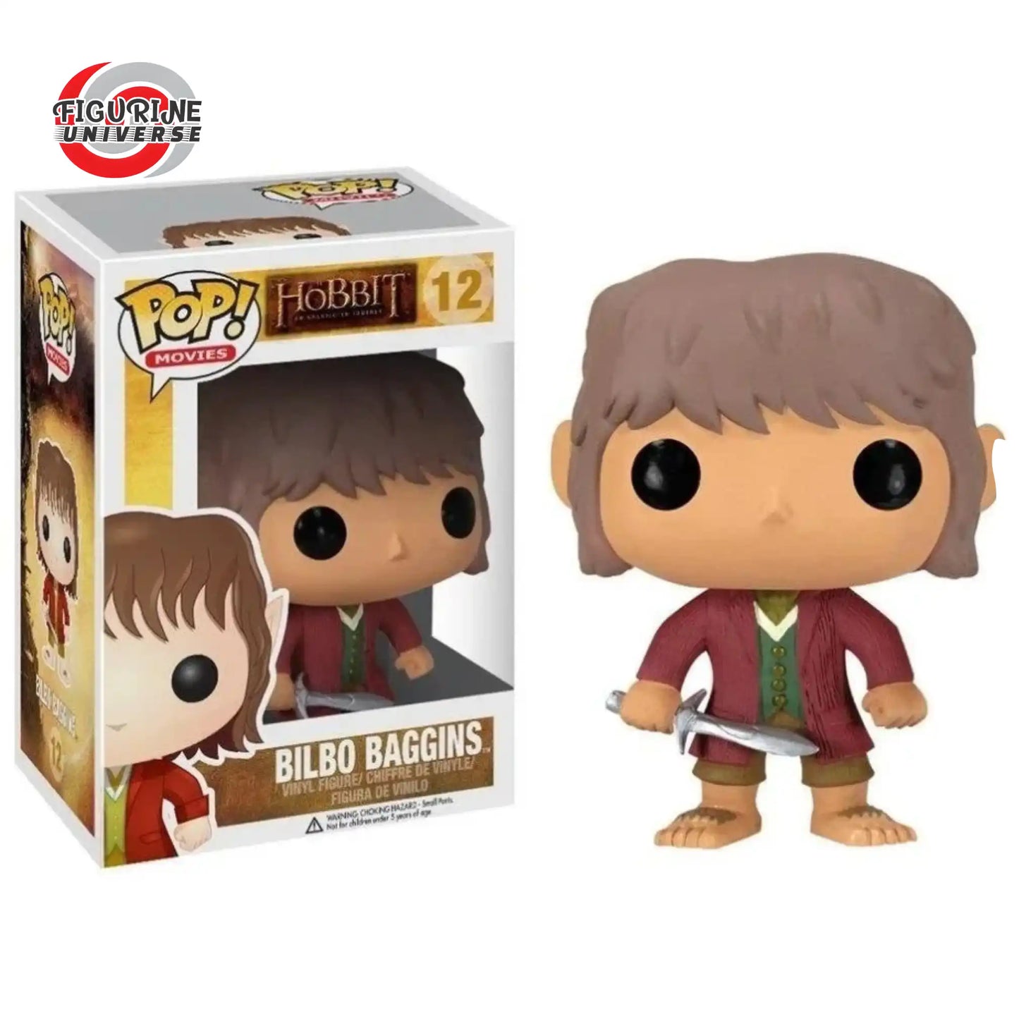 Figurine Funko Pop de Bilbo Baggins - Le Seigneur des Anneaux de 10cm