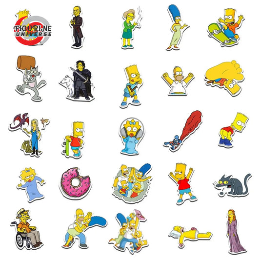 50 Autocollants des Simpson - Les Simpson