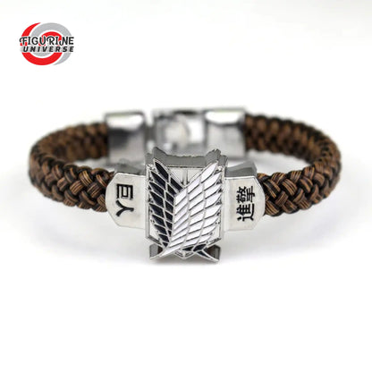 Bracelet - Attack on Titan - Cuir tissée