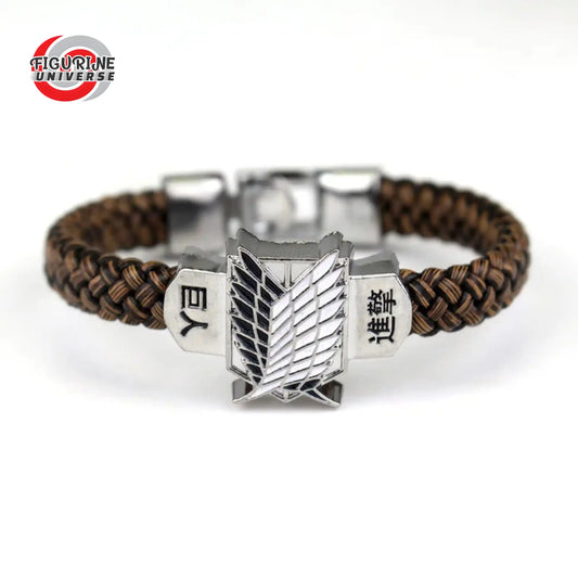 Bracelet - Attack on Titan - Cuir tissée