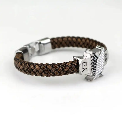 Bracelet - Attack on Titan - Cuir tissée