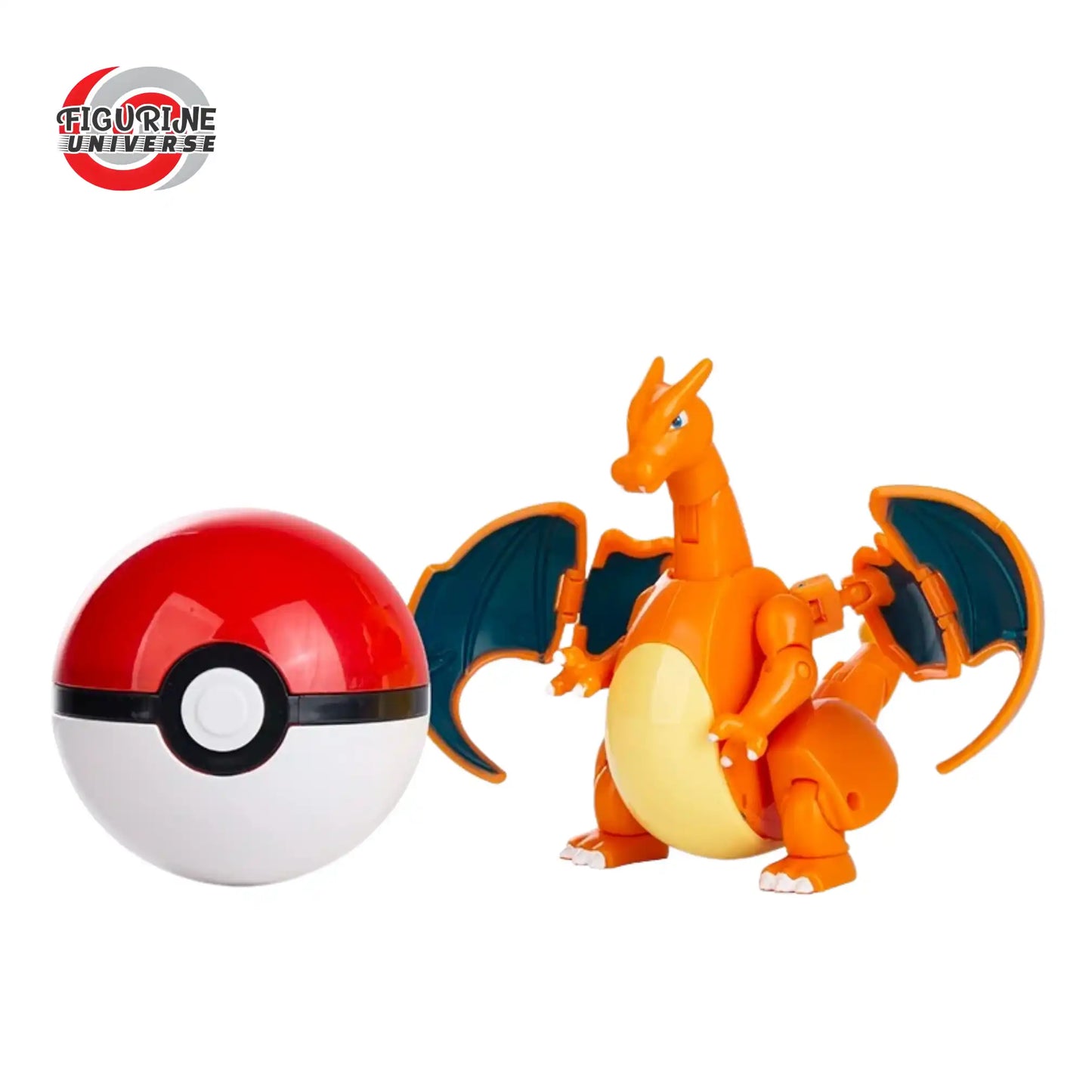 Dracaufeu + Poké Ball - Pokémon™ - 5 à 13cm