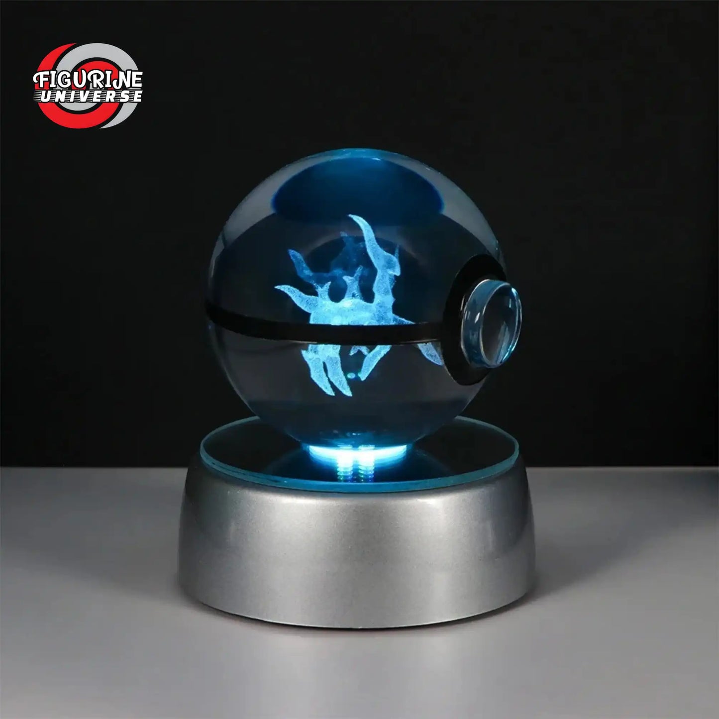 Poké Ball Cristal Arceus + Socle LED - Pokémon™ - 50mm