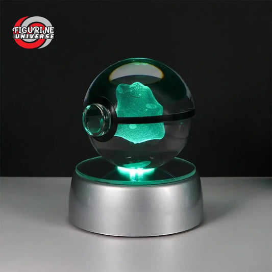 Poké Ball Cristal Métamorph + Socle LED - Pokémon™ - 50mm