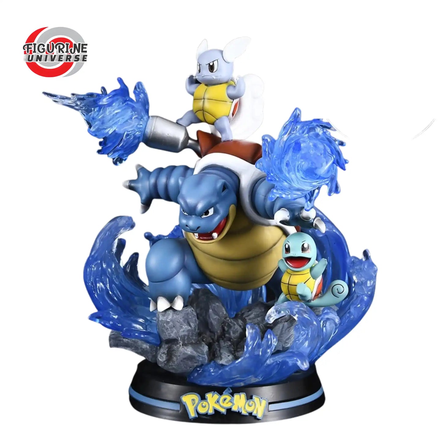 Blastoise, Wartortle et Squirtle - Pokémon™ - 25cm