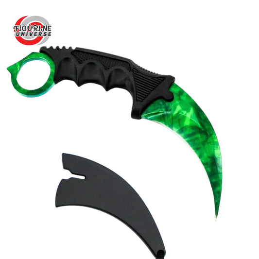 Karambit Vert Émeraude - Counter-Strike™ - 19cm