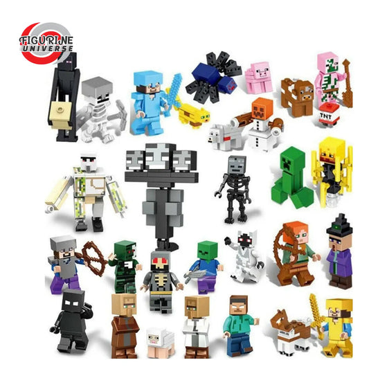 Lot de 24 Mini-Figurines Personnages et Mobs - Minecraft™