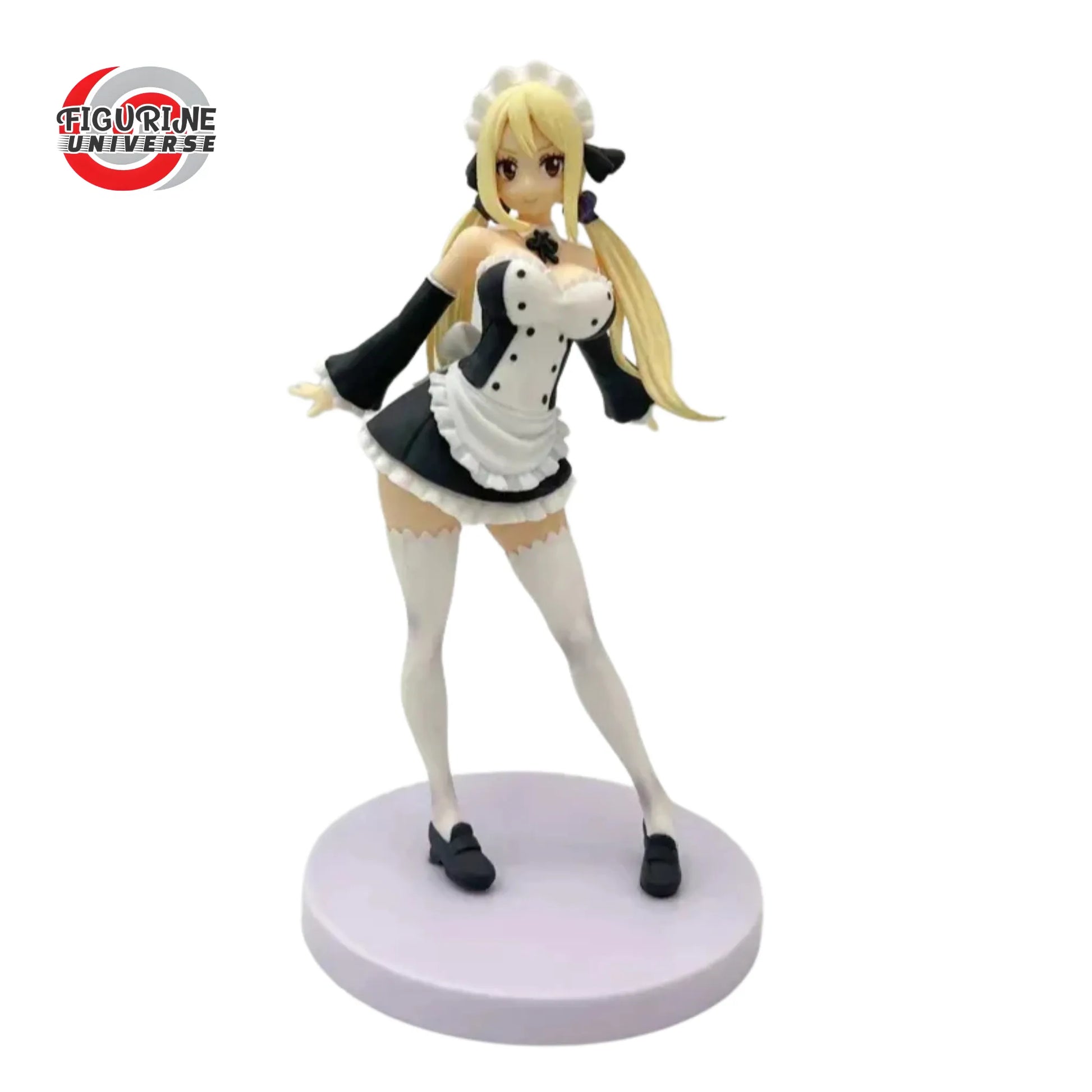 Figurine Lucy Heartfilia Fairy Tail en tenue de soubrette - 17cm