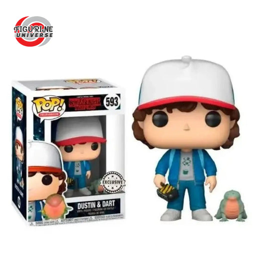 Figurine Funko POP Dustin & Dart - Stranger Things - 9cm de face