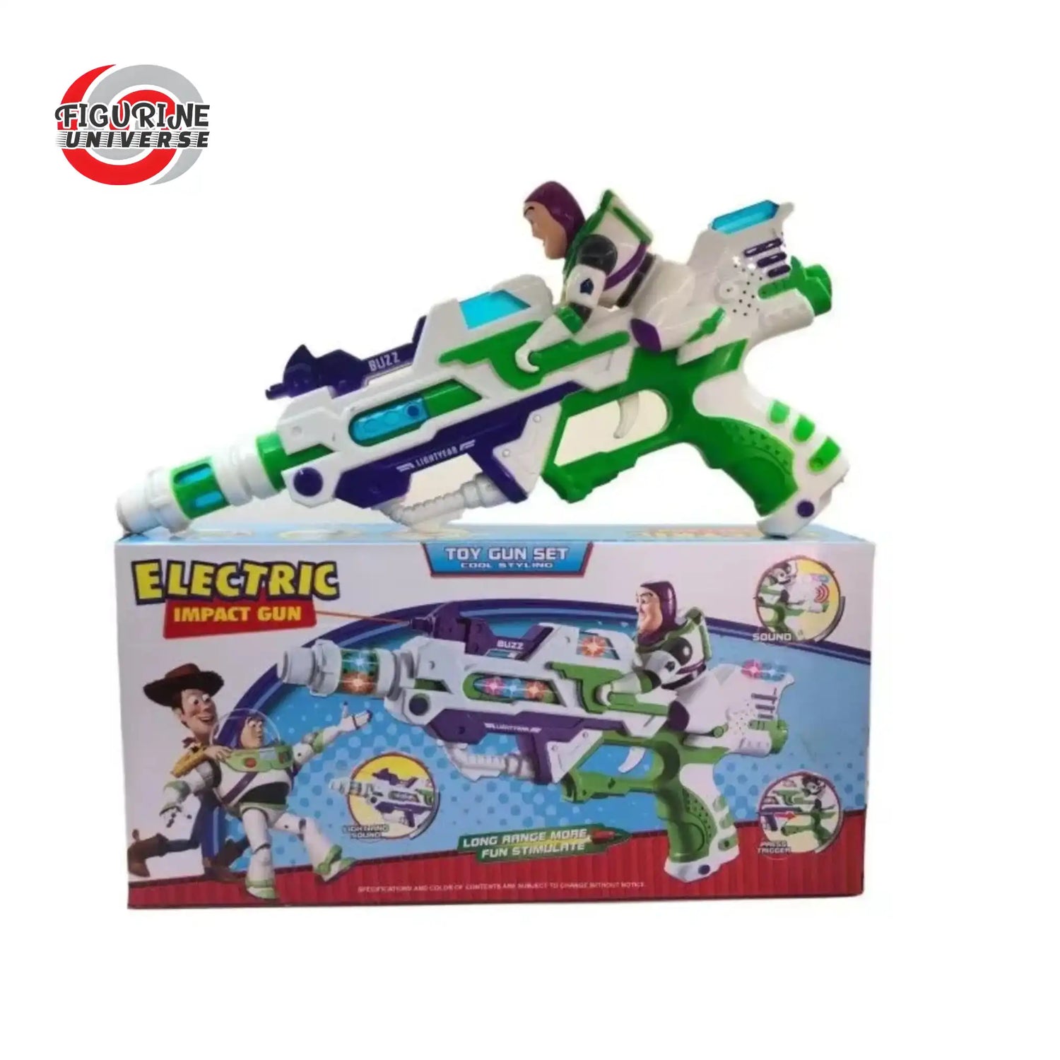Pistolet électrique Buzz - Toy Story - 40cm jouet avec sa boîte