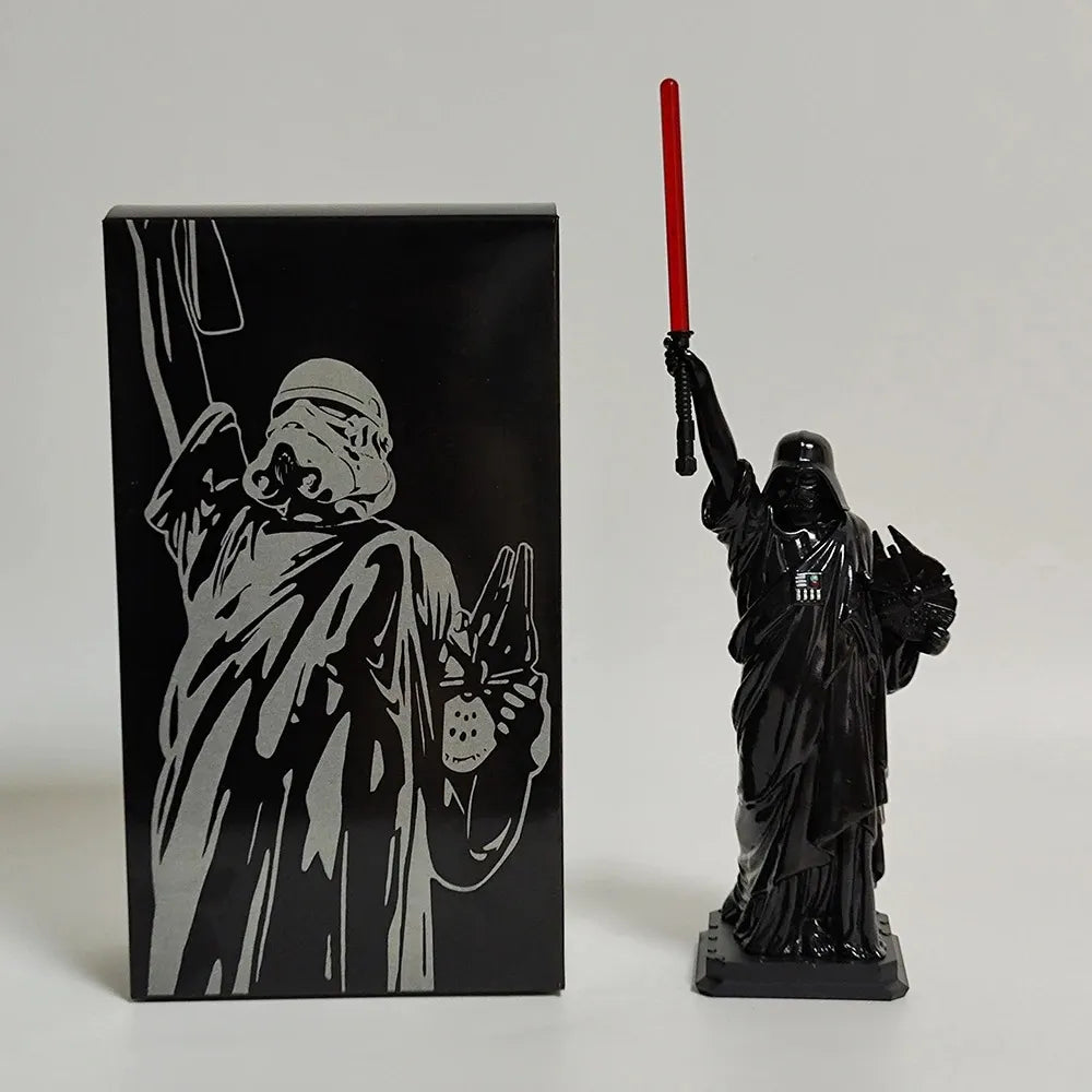 figurine star wars de dark vador avec sa boîte